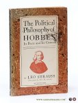 Strauss, Leo / Hobbes. - The Political Philosophy of Hobbes. Its Basis and Its Genesis. [ First Phoenix Edition ].