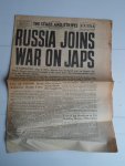 The Stars and Stripes, Daily Newspaper of US Armed Forces in the European Theater of Operations - Russia Joins War on Japs