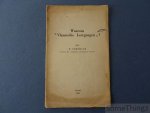 W. Peremans. - Waarom 'Vlaamsche Leergangen'?