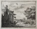 Jan van der Vinne (1663-1721) - [Antique print, etching] J. v. d. Vinne, De Harreberg Emaus [set: 'Gesiten buyten Haarlem'], ca. 1680.