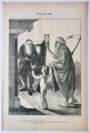 Braakensiek, Johan (1858-1940) - [Original lithograph/lithografie by Johan Braakensiek] Nieuw-Jaar 1899, 1 Januari 1899, 1 pp.