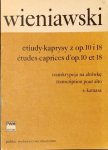 Wieniawski, Henri: - Etudes-caprices d`op. 10 et 18 pour alto (Stefan Kamasa) Wieniawski, Henri: - Etudes-caprices d`op. 10 et 18 pour alto (Stefan Kamasa)
