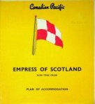 Canadian Pacific - Plan of Accomodation, Empress of Scotland