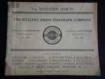 - Oud opdrachtenblokje The Western Union Telegraph Company - Oud opdrachtenblokje The Western Union Telegraph Company