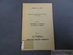 Commission Royale Belge de Folklore. - Le folklore dans le monde moderne.