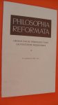 Redactie - Philosophia Reformata ( orgaan van de ver. voor Calvinistische Wijsbegeerte)