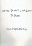 RAUSCHENBERG, Robert - Rauschenberg - Photos In + Out City Limits - Boston.