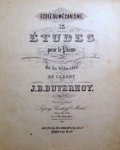 Duvernoy, J.B.: - Ecole du Mécanisme. 15 Études pour Piano composées expressément pour précéder celles de la Vélocité de Czerny par Jean-Baptiste Duvernoy. Op. 120. Heft III