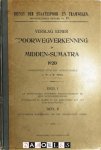 W.J.M. Nivel - Verslag eener spoorwegverkenning in Midden-Sumatra 1920