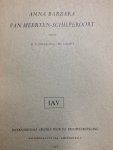 HOGEWEG-DE HAART, H.P., - Anna Barbara van Meerten-Schilperoort.