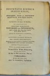 Wolthers, Wolter, uit Groningen - Dissertatio juridica inauguralis, de auctoribus, sociis et fautoribus delictorum, eorumque poenis [...] Groningen N. Folkers 1823