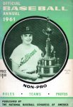  - Official Baseball Annual 1961. Rules-Teams-Photos. Non-Pro.