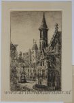 Eugen Rensburg (1887-1956) - Modern prints, etchings | Views of The Hague's city center and mills (Den Haag centrum en molen), published before 1950, 5 pp.