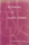 Brummitt, R.K. & C.E. Powell (edited by) - Authors of Plant Names. A List of Authors of Scientific Names of Plants, with Recommended Standard Forms of Their Names, Including Abbreviations