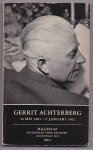 Achterberg, Gerrit - 20 mei 1905-17 januari 1962