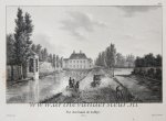 Jean Baptiste Madou (1796-1877), E. Trumper - [Antique print, lithography, The Hague] Vue du Canal de la Haye (gracht in Den Haag), published 1825.