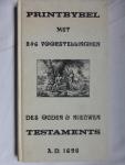 Niet vermeld. - Printbybel met 246 voorstellingen des Ouden & Nieuwen Testaments.  A.D. 1698.