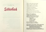 Sijn, H. van. - Letterlied.