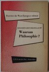 Delfgaauw Bernard - Waarom Philosophie? Facetten der West-Europese cultuur Met krantenknipsel