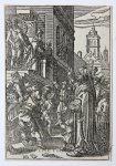 Sichem, Christoffen van II (c.1581-1658) after Goltzius, Hendrick (1558-1617) - [Woodcut/houtsnede] Ecce Homo / Christ at the column [Biblia Sacra].