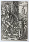 Sichem, Christoffen van II (c.1581-1658) after Goltzius, Hendrick (1558-1617) - [Woodcut/houtsnede] Ecce Homo / Christ at the column [Biblia Sacra].