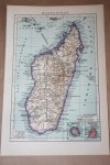  - Oude kaart - Madagaskar  - circa 1905