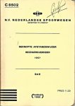 NS - Beknopte Afstandswijzer Reizigersverkeer 1957