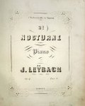 Leybach Joseph: - 2d. nocturne pour piano. Op: 4