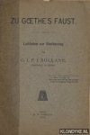 Bolland, G.J.P.J. - Zu Goethe's Faust. Leitfaden zur Einführung