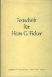Ferid, Murad. - Festschrift für Hans G. Ficker