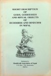 Sakya, Jnan Bahadur - Short description of gods, goddesses and ritual objects of Buddhism and Hinduism in Nepal