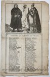 Unknown master - [Broadside, etching and letterpress] CONFESSIE VAN DE KONING VAN POOLEN, ca 1700-1750.