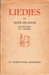 HAAS, ALEX DE - Liedjes, ingeleid door M. J. Brusse