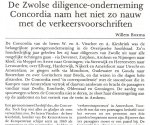 Boxma, W. - DE ZWOLSE DILIGENCE-ONDERNEMING CONCORDIA NAM HET NIET ZO NAUW MET DE VERKEERSVOORSCHRIFTEN