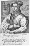 Hondius, Hendick I (1573-ca. 1649) - [Antique print, etching and engraving] [14] Mathys Cock (Pictorum aliquot celebrium, præcipué Germaniæ Inferioris, effigies; series title), published 1610, 1 p.