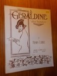 LODGE, HENRY, - Geraldine. Valse Hesitation.
