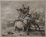 HUCHTENBURG, JAN VAN, - Cavalry battle