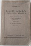 Bouwhuys M. ten, vert. Gelderen Jac. J. van - Anallecta uit Leopold von Ranke`s Historische Werken Tweede bundel