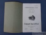 N/A. - Compagnie Ingersoll-Rand. - Compagnie Ingersoll-Rand. Catalogue X: compresseurs d'air horizontaux a courroie type XB, a vapeur rype X, duplex & compound.