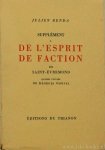 BENDA, J. - Supplément à De l'esprit de faction de Saint-Évremond. Quatre cuivres de G. Gorvel.