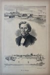 Braakensiek, Johan (1858-1940) - [Original lithograph/lithografie by Johan Braakensiek] Mr. S. Vissering, 26 Augustus 1888, 1 pp.