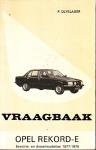 P. olyslager - Vraagbaak opel rekord_E, benzine en dieselmodellen 1977-1979