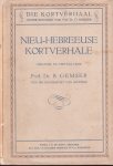 Gemser, B. (inl.) - Nieu-Hebreeuse kortverhale Gemser, B. (inl.) - Nieu-Hebreeuse kortverhale