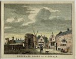 J. Bulthuis, K.F. Bendorp - Gekleurde antieke prent Noord-Holland: Kennemer Poort te Alkmaar.