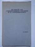 Lunbeck, R.J.. - Het principe van overeenstemmende toestanden in de quantummechanica/ The principles of corresponding states in quantum mechanics.