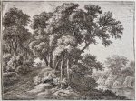 Anthonie Waterloo (1609-1690) - Antique print, etching I A rustic lane, published ca. 1640-1690, 1 p.