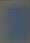 Vanbeselaere, Walther. - In memoriam Albert van Dijck, 25-5-1902-27-3-1951.