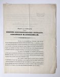  - [Newspaper history, NRC, NIJGH, WAP] Plan van uitgave eener Nieuwe Rotterdamsche Courant, Algemeen Handelsblad, Rotterdam augustus 1842, getekend H. Nijgh. 4°, 3 pp, printed.