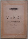 Verdi, Herausgegeben von Soldan Kurt - Verdi Stabat Mater Klavierauszug Vier geistliche Stücke Stabat Mater nr 2