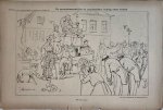 Braakensiek, Johan (1858-1940) - [Original lithograph/lithografie by Johan Braakensiek] De onverantwoordelijke en onschendbare koning onzer straten, 25 November 1894, 1 pp.